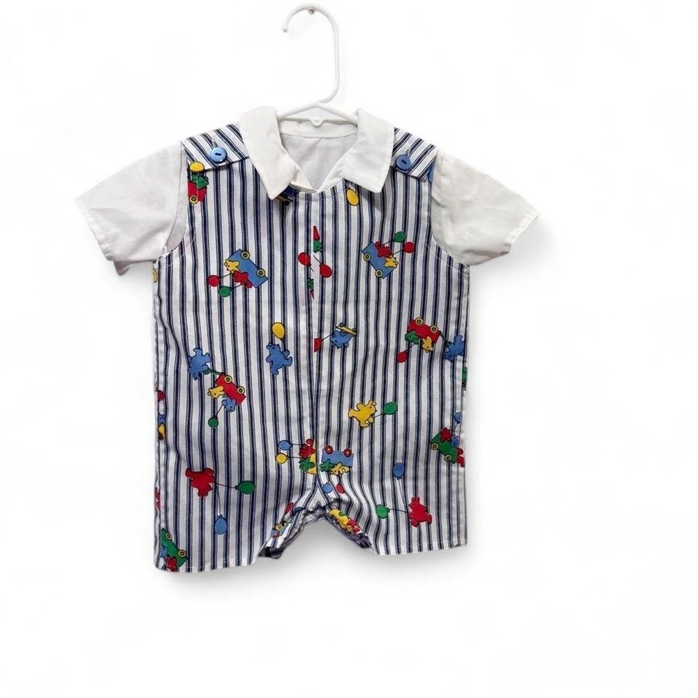Vintage 80s/90s Handmade Baby Toddler Romper Playsuit